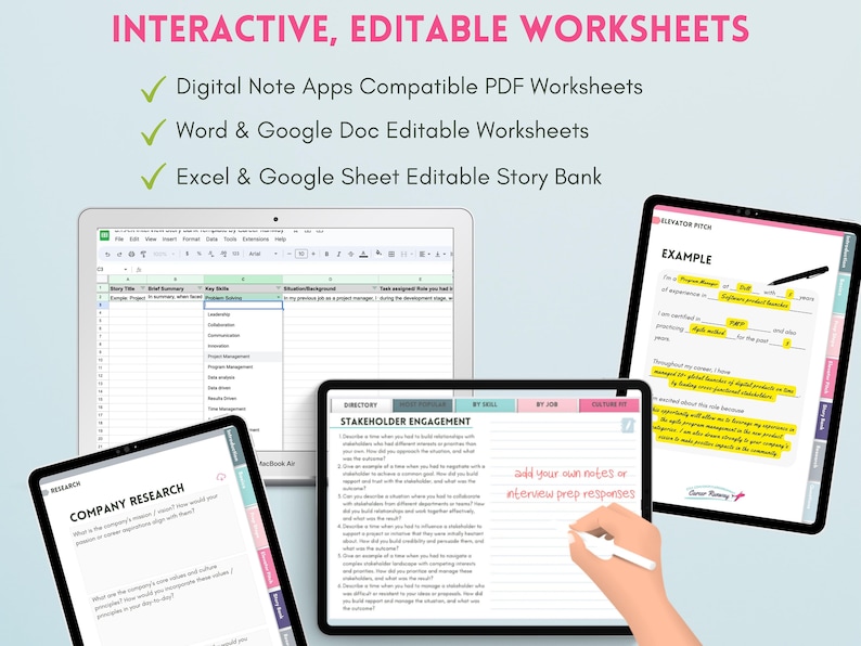 Job Interview Prep Workbook With 1000 Real Behavioral Interview ...