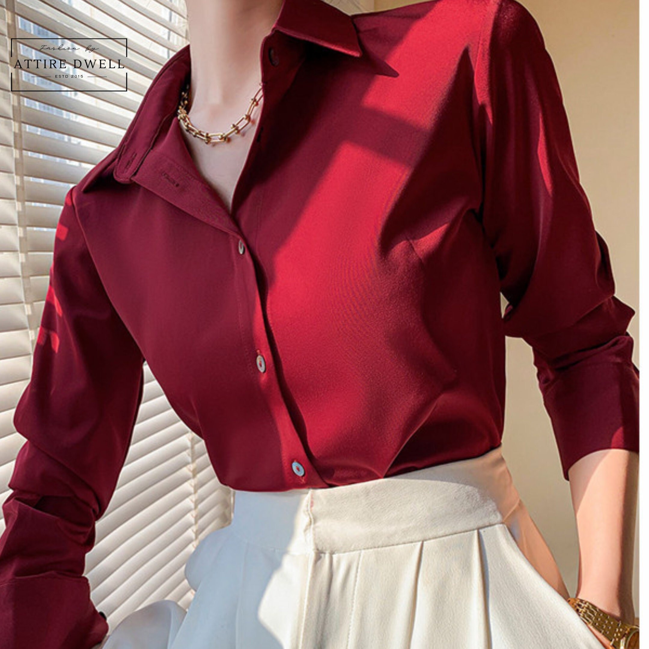 Office Blouse - Etsy