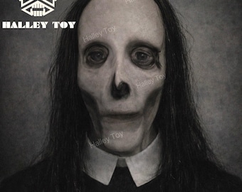 Halley Toy super creepy latex ghost Granny latex mask. Halloween haunted house mask, cosplay scary ghost lady mask.