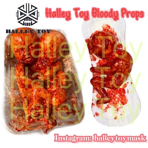 Halley Spielzeug original entworfen beängstigend Damenbinde Requisite Conjoined Twins Teller blutige Requisite Spukhaus Dekorationen Gory Platter Dekoration