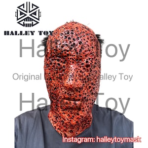 Halloween Scary Bloody Creepy Trypophobia Zombie Latex mask, infected zombie scary latex half mask. Halley Toy mask, hand painted latex mask