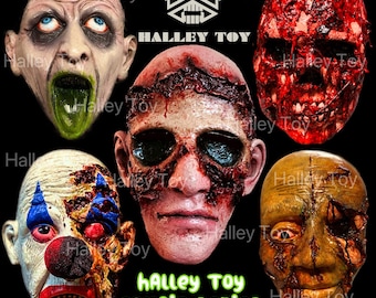 Halley Toy latex masker eng halloween bloedige zombie masker eng heks masker spookhuis decoratie masker