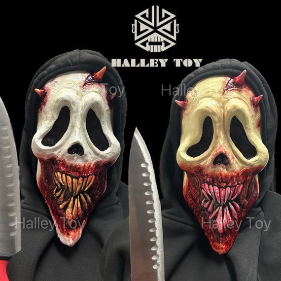 Baraka Ghostface Deluxe Latex Mask Scream Movie Ghostface Mask