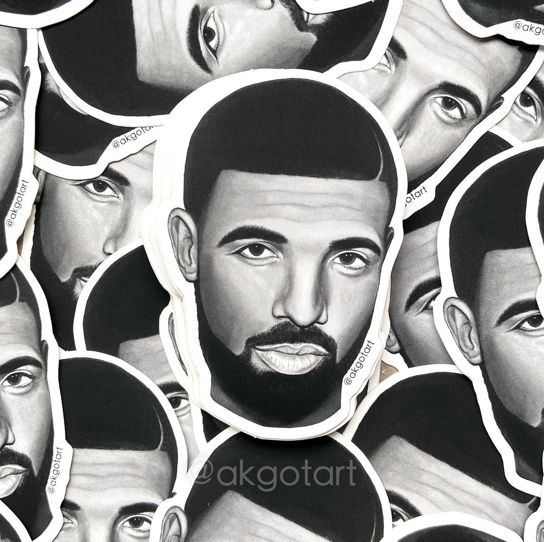 DRAKE Die Cut Sticker Pack Waterproof by Akgotart Etsy