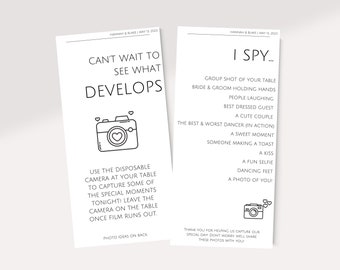 I Spy Wedding Game I Spy Wedding Game Template Wedding Photo - Etsy