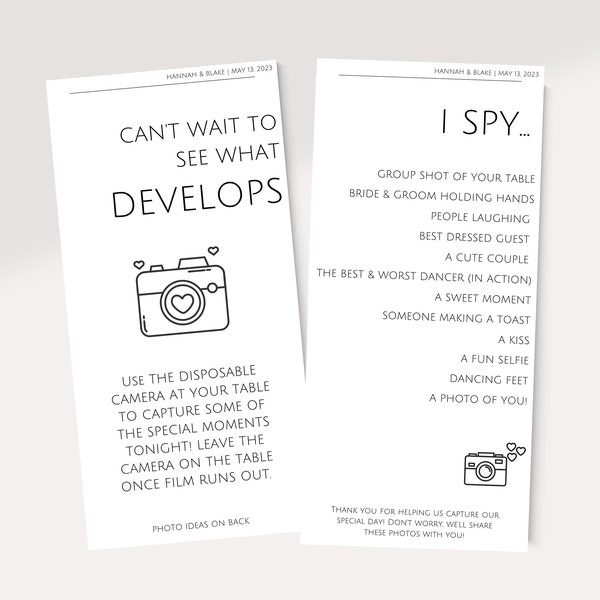 I Spy Wedding Game - Etsy