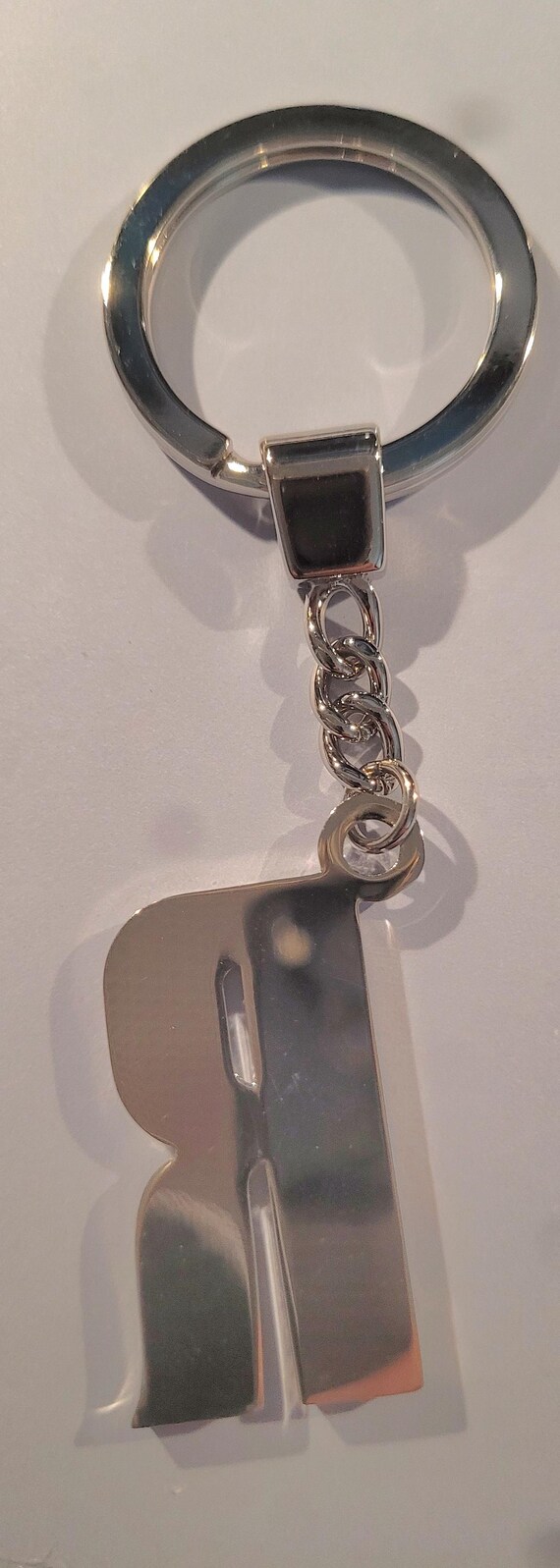 Argento SC Key Chain "R" Silver Tone - image 2