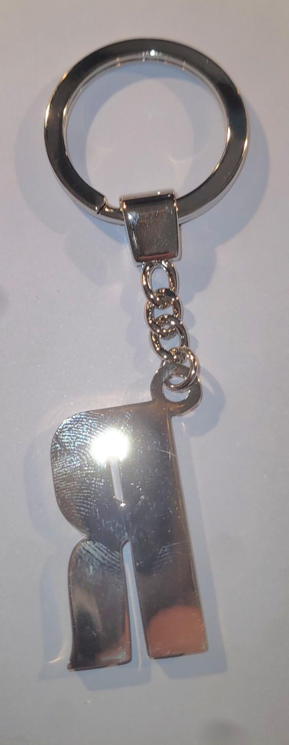 Argento SC Key Chain "R" Silver Tone - image 3