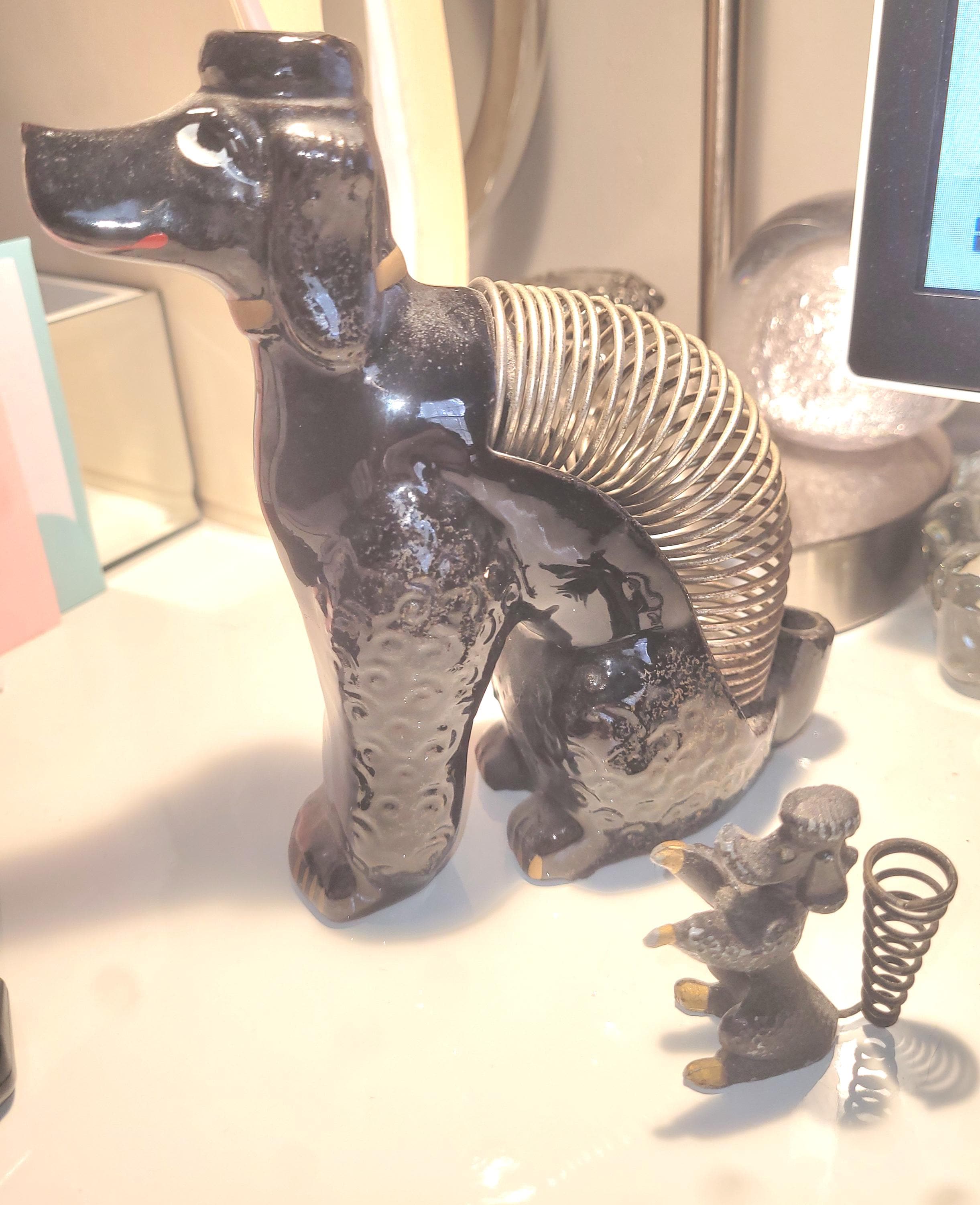 Ceramic Poodle Letter Holder - Etsy