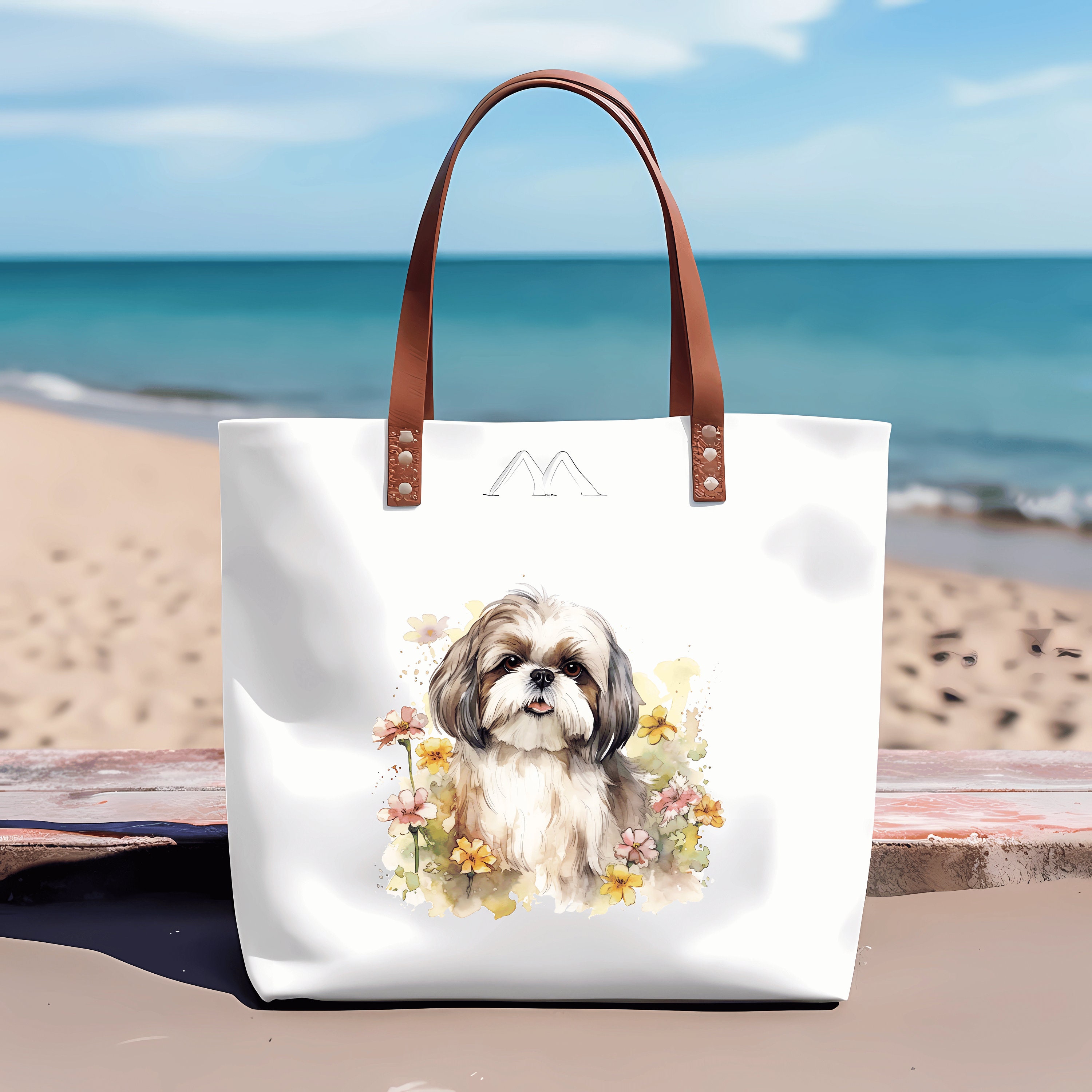 Shih Tzu Watercolor Clipart PNG JPG Bundle Instant Digital Download ...