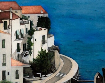 Cadaques Village Print