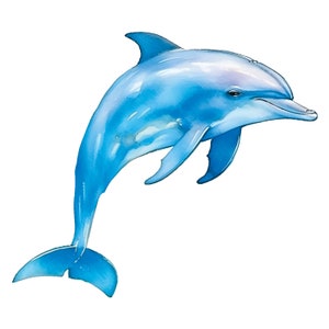 Watercolor Dolphin , Digital Downloads, Dolphin Clipart, Dolphin PNG, Dolphin wall art, Watercolor Dolphin, Sublimation