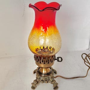 Amberina Fairy Lamp Top - Etsy