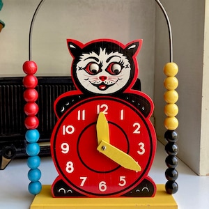 Vintage Brio Wooden Cat Abacus Clock - Swedish Toy - Etsy