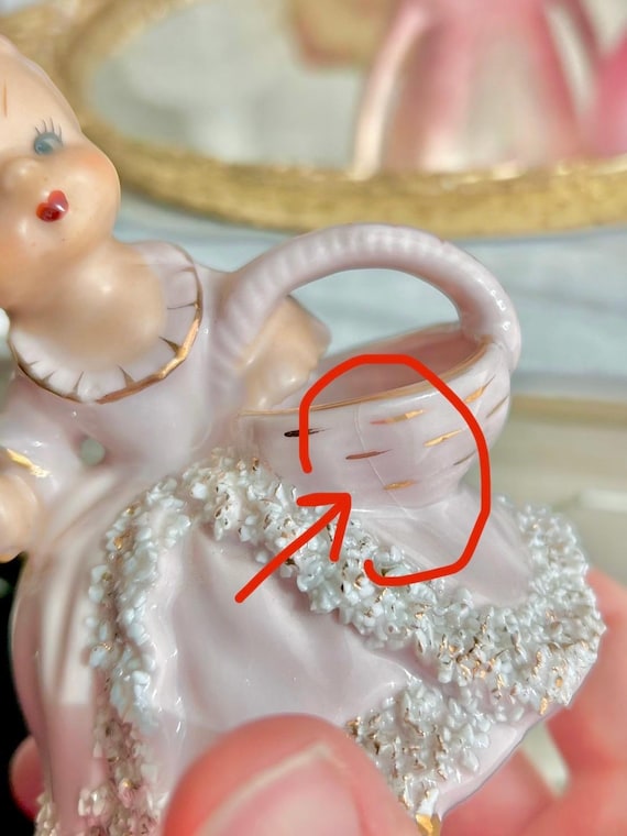 【✳︎toto✳︎さま】vintage doll ୨୧ 女の子の フラワーベース ✳︎toto✳︎さま】vintage doll ୨୧ 女の子の フラワーベース