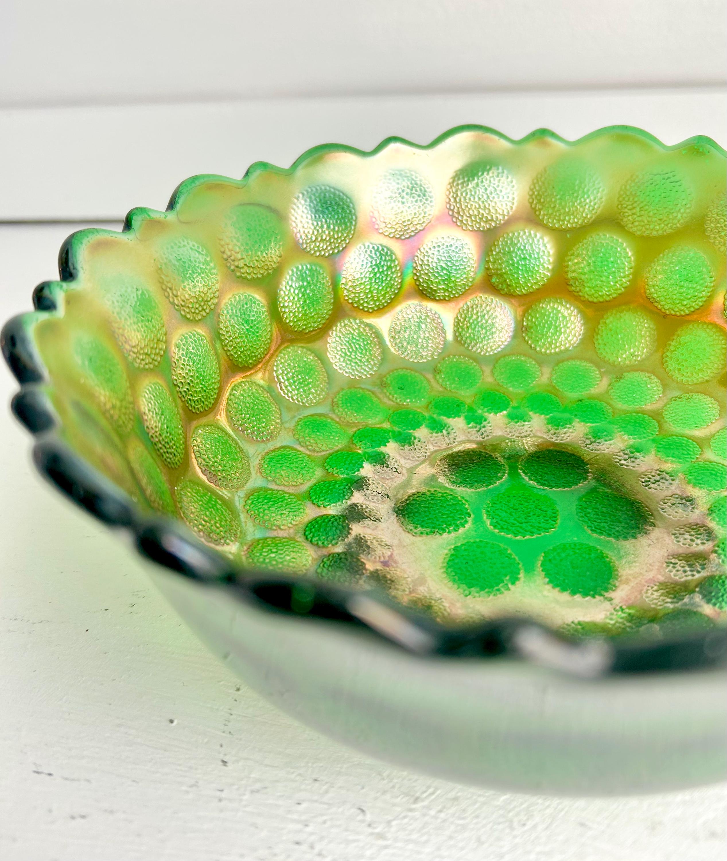 Fenton Green Coin Dot - Etsy
