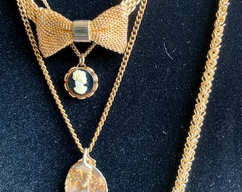 Vintage Pendant and Chain Necklaces - Choose from Four