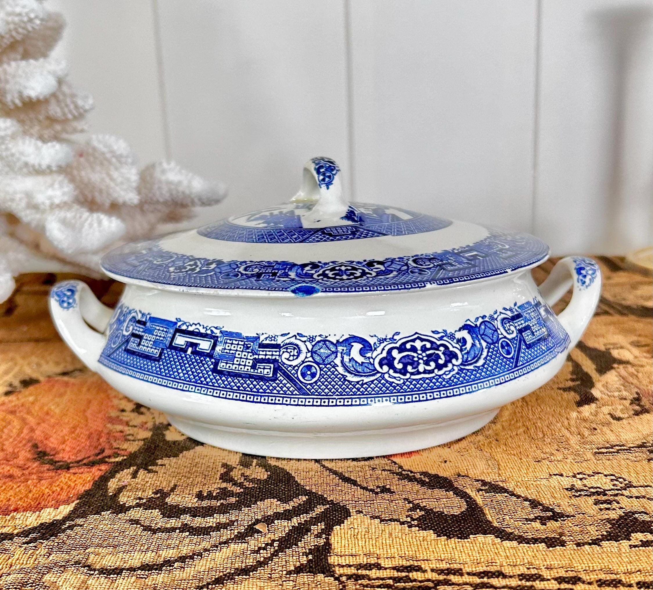 Antique willow dish - Etsy 日本