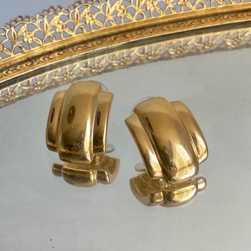 Vintage earrings 80s era