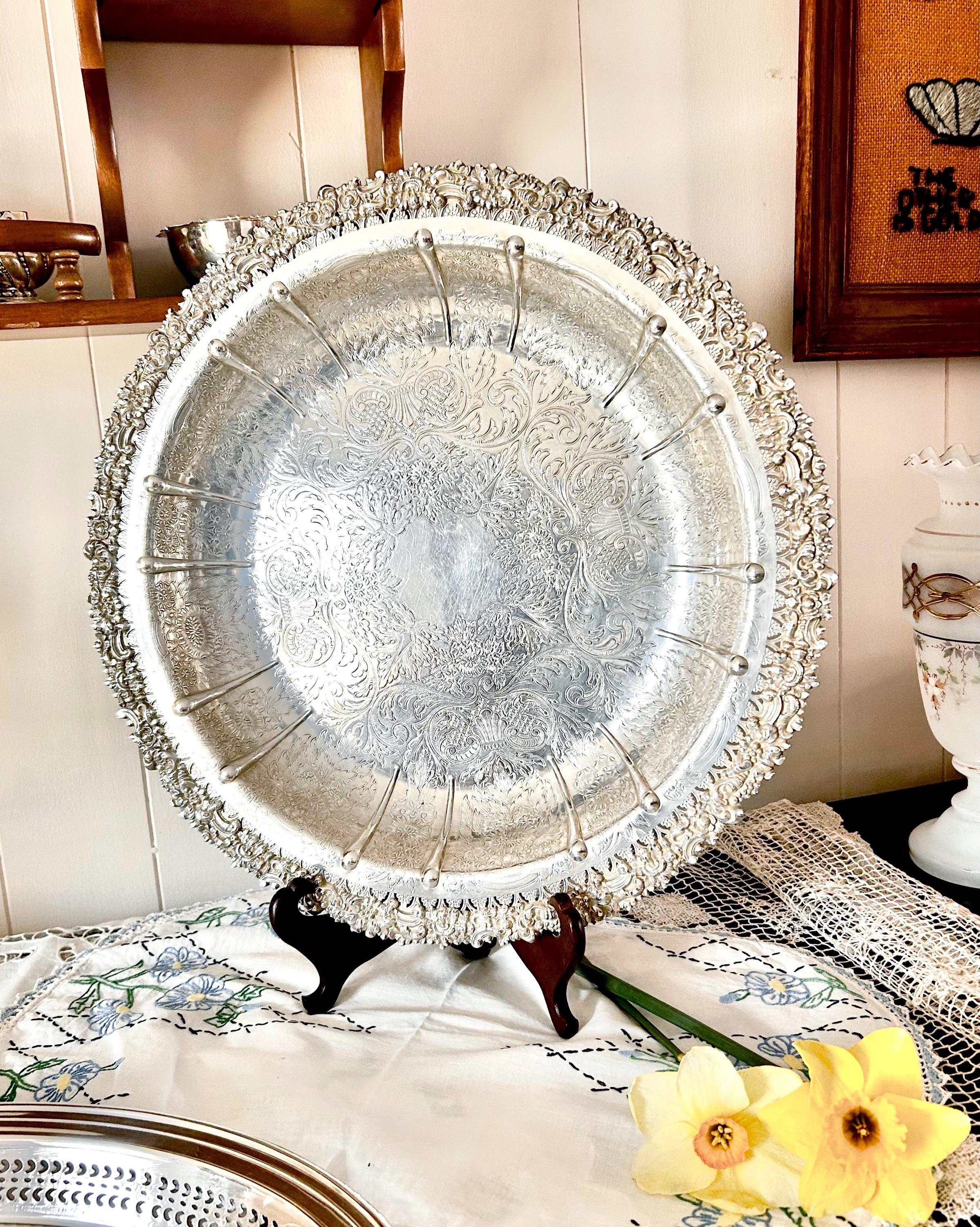 Barker Ellis Silver Plate Tray - Etsy