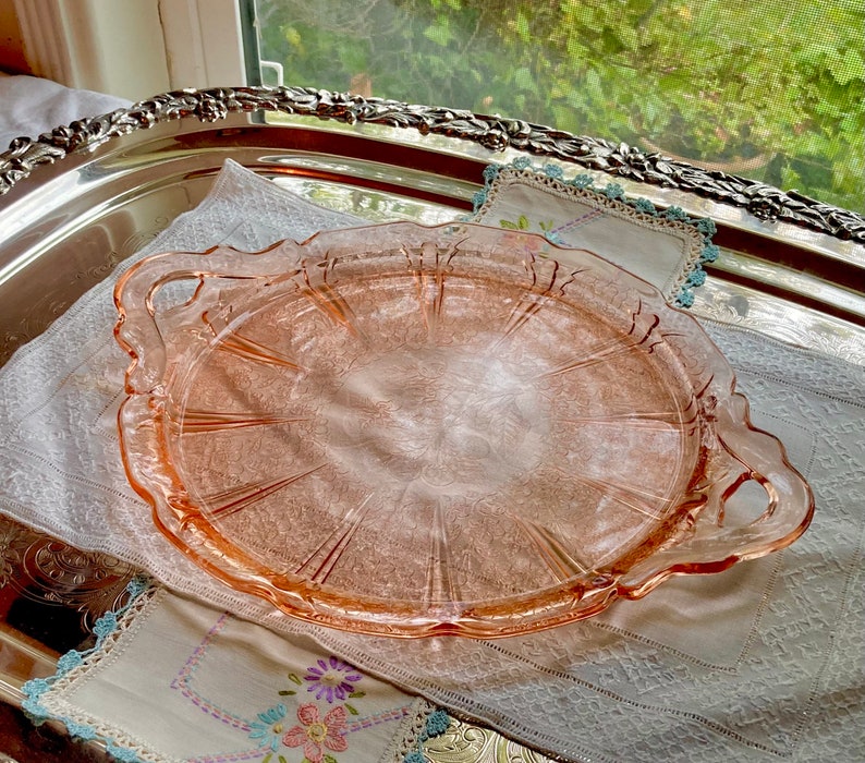 Vintage Jeanette Cherry Blossom Pink Depression Glass Choose from 11 image 6