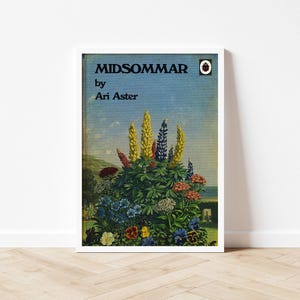 Impressão do livro Midsommar Ladybird, estilo retrô de terror (tamanhos A4 e A3)