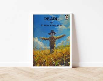 Pearl Ladybird Book Print: Retro Horror Movie Poster (Unframed)
