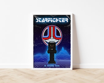 The Last Starfighter - Arcade Machine Release Poster - Unframed A3/A4 Print