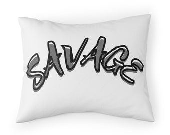 Savage Pillow Sham: Microfiber Accent Pillow Cover