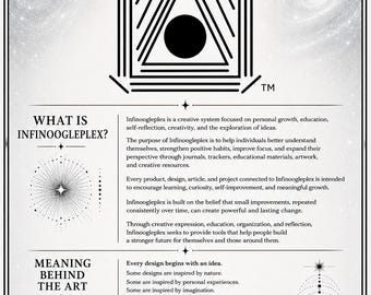 INFINOOGLEPLEX Self Reflection Workbook | Printable PDF Download