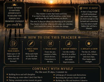 31 Day Focus Tracker