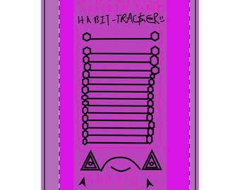 Infinoogleplex Habit Tracker Spiral Notebook | Dotted Journal, Planner Insert