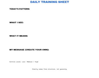 Dot Language System Printable, Pattern Recognition Tracker, Mental Clarity Worksheet, Brain Training PDF, Digital Download
