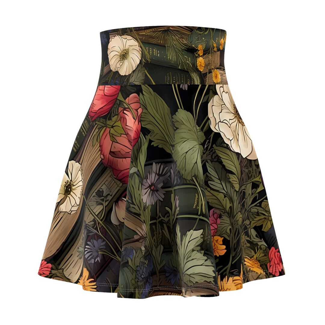 Dark Academia Skirt Vintage Books Skirts Library Books Etsy