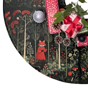 Holzig Baum Rock | Boho Baum Rock | Fuchs Weihnachtsbaum Rock | Cottagecore Baum Rock | Rock Baum | Wald Dekor | Großer Baum Rock