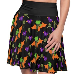Frankenstein Skater Skirt | Halloween Skater Skirt | Halloween Lover Gift | Frankenstein | Unique Skirt | Spooky Season | A Line
