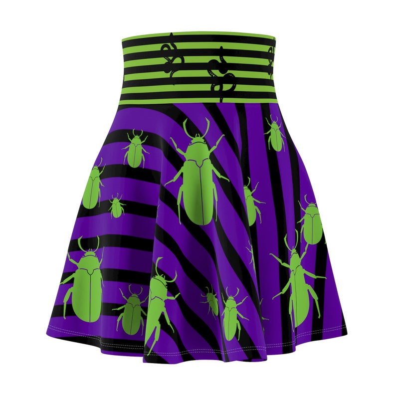 Beetle Skater Skirt | Vintage Halloween Skater Skirt | Horror Movie Skirt | Snake Skirt | Retro Halloween Skirt | Spooky Halloween Skirt image 6