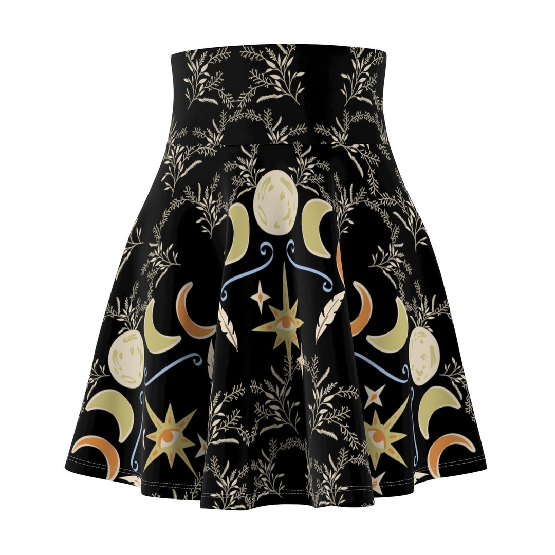Plus Size Astrology Zodiac Skirt in Dark Academia Style main image 1