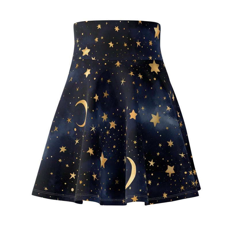 GALAXY PRINT SKIRT WITH POCKET -sk 1901 main image 1