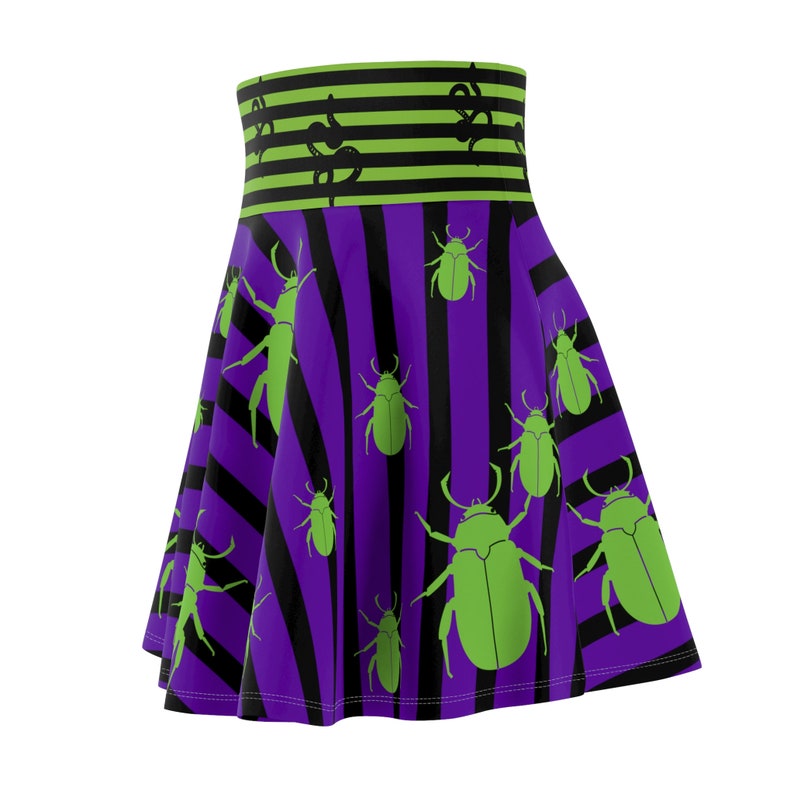 Beetle Skater Skirt | Vintage Halloween Skater Skirt | Horror Movie Skirt | Snake Skirt | Retro Halloween Skirt | Spooky Halloween Skirt image 8
