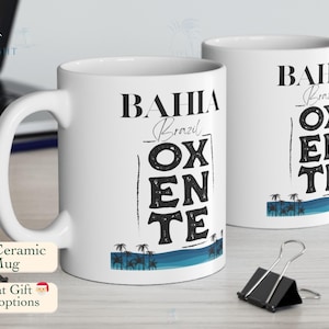 Brazilian Mug | Brazilian Gift | Brazilian | Bahia Brazil | Brazil Themed Gift | Brazil Mug | Portuguese | Brazilian Travel | Capoeira Gift
