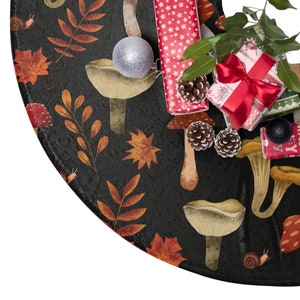 Pilzbaumrock | Botanischer Baumrock | Vintage Weihnachtsdekoration | Winterpilz Waldrock | Baumröcke | Cottagecore Baumrock