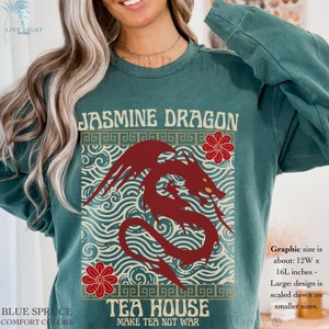Uncle Tea Shirt | Make Tea Not War Sweatshirt | Anime Sweater Dragon Tea Comfort Colors®| Tea Shop Shirt | Vintage Uncle Tea Shop Sweatshirt