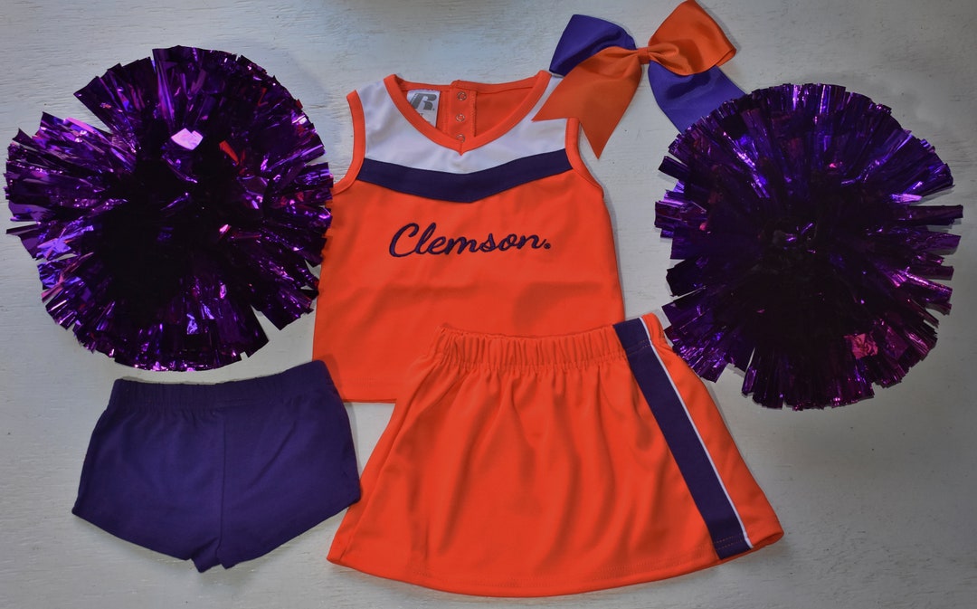 2T Baby Girl CLEMSON Cheerleading Costume Outfit Cheerleader Etsy