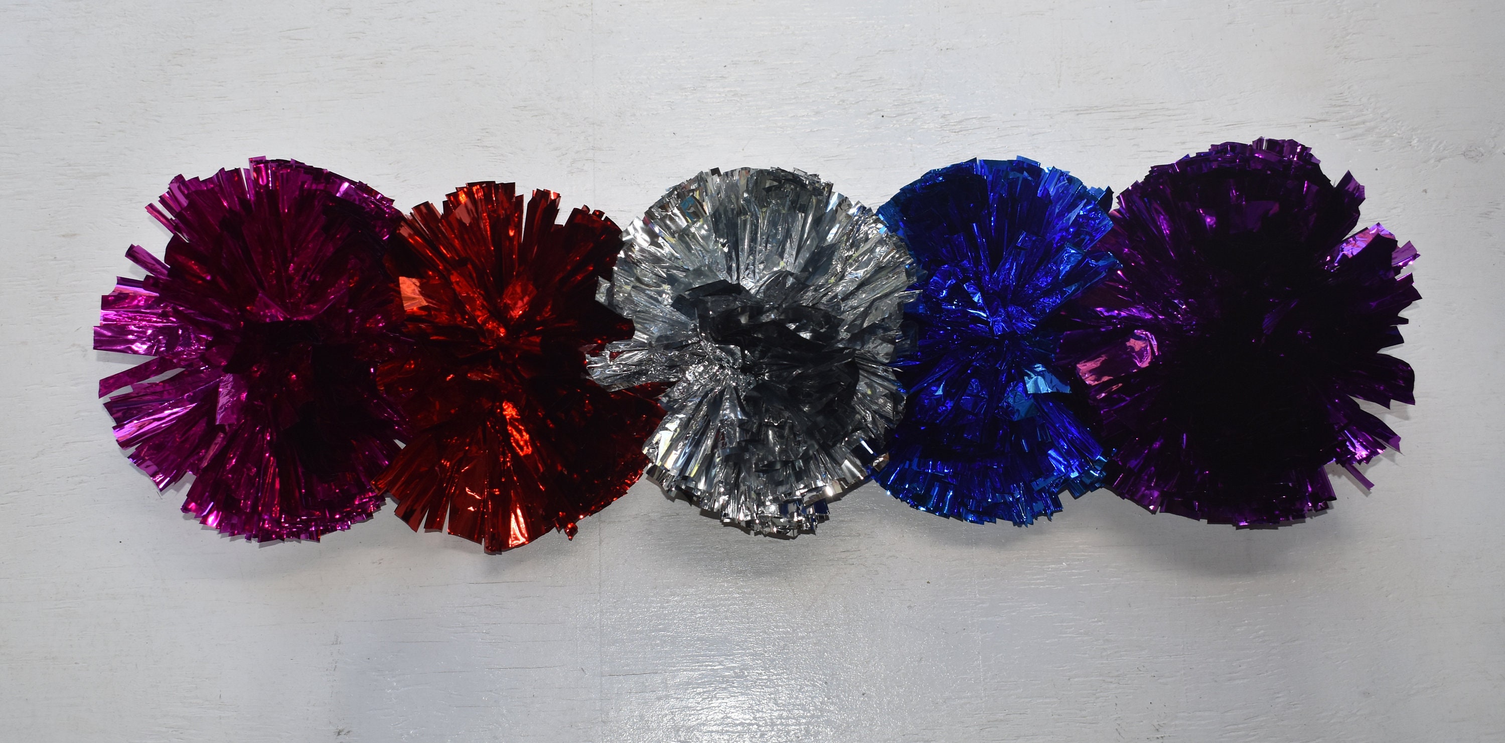 Glitter Pom Poms, $4.00 - $4.99