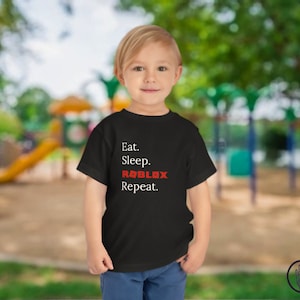 Roblox - Eat, sleep, Roblox, Repeat Unisex Kid&#39;s Shirt, Unisex Tshirt, Gifts For Gamers T Shirt, Best Gift, Boys gift Shirt, Girls Gift