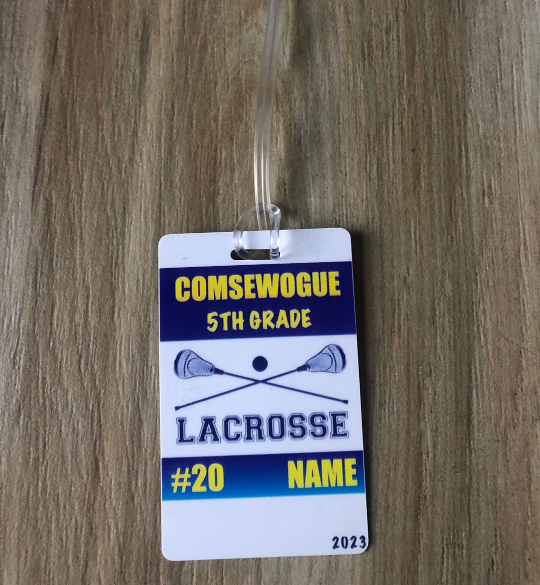 Lacrosse Bag Tag Personalized Sports Bag Tag Etsy
