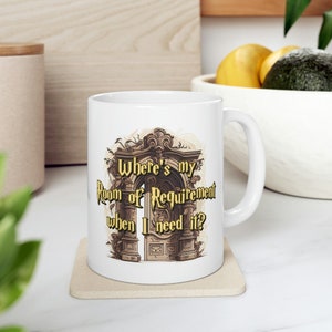 Tasse en céramique blanche My Room of Requirement