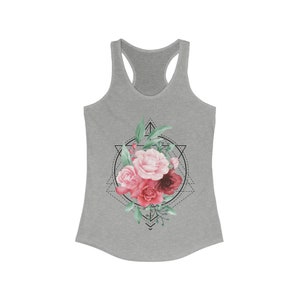 BOHO Rose Racerback Tank
