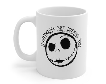 Nightmares Are Dreams Too-mok | Jack Skellington-koffiemok met gezicht